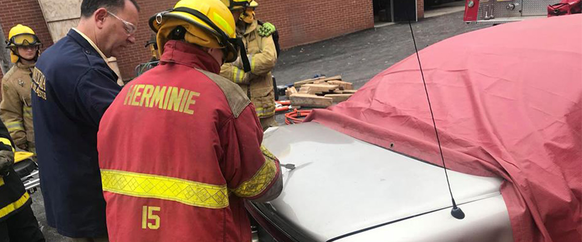 Students Working on a car